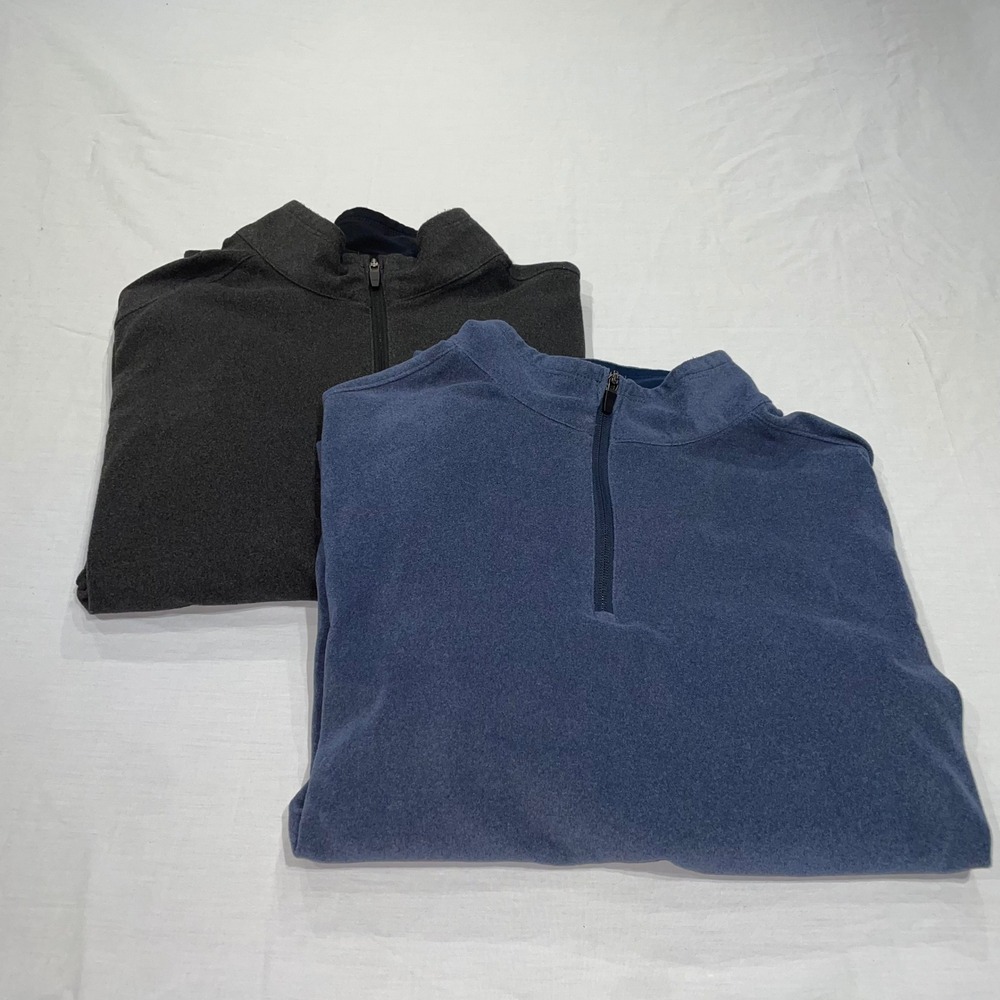 Mondetta Outdoor Project Mens Large Gray Quarter Zip Fleece Pullover Bundle